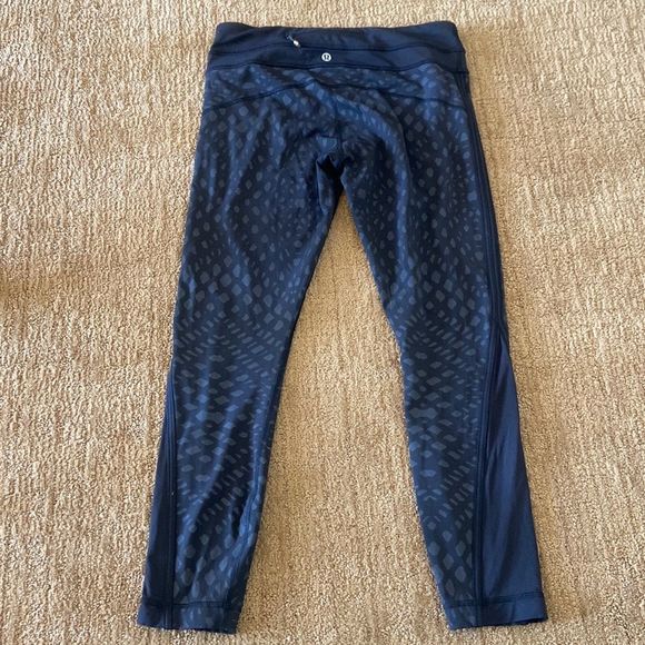 LULULEMON PACE RIVAL CROP 22” LEGGINGS BLACK SIZE 6 - Picture 5 of 9